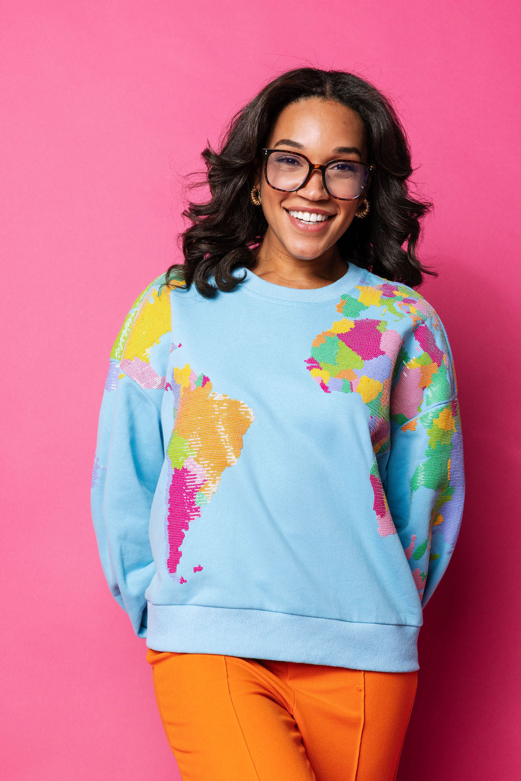 Aqua Queen Of The World Sweatshirt