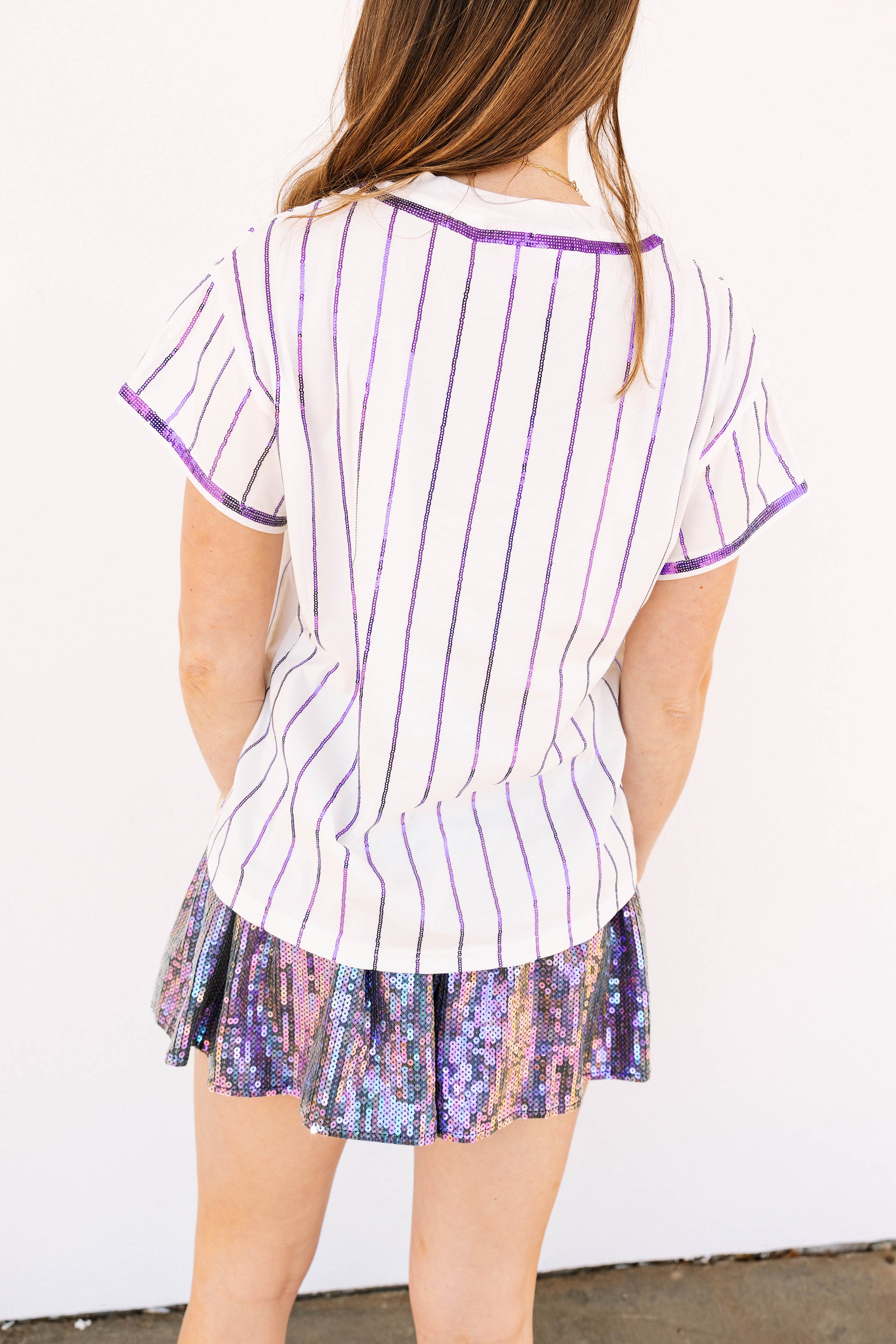 Licensed- White & Purple Stripe Frog Tee