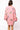 SAMPLE- Pink Multi Sequin Flower Wreath Long Sleeve Dress