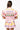 SAMPLE- Light Pink Needlepoint Icon Poof Sleeve Top and Skort Set