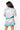 SAMPLE- Mint & Pink Peppermint Stripe Sequin Top and Skirt Set