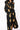 Black & Gold Jeweled Ornament Cotton Tie Midi Dress