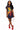 Navy Rhinestone Rudolph Wearing A Wreath Tee Dress