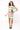 White, Red & Green Stripe 'Sparkle Season' Short Sleeve Top