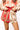 Red & Ivory Striped Christmas Cookie Short
