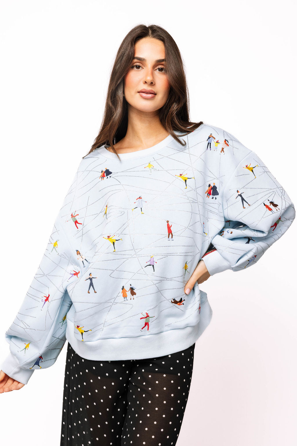 Ice Blue Ice Skating Sweatshirt