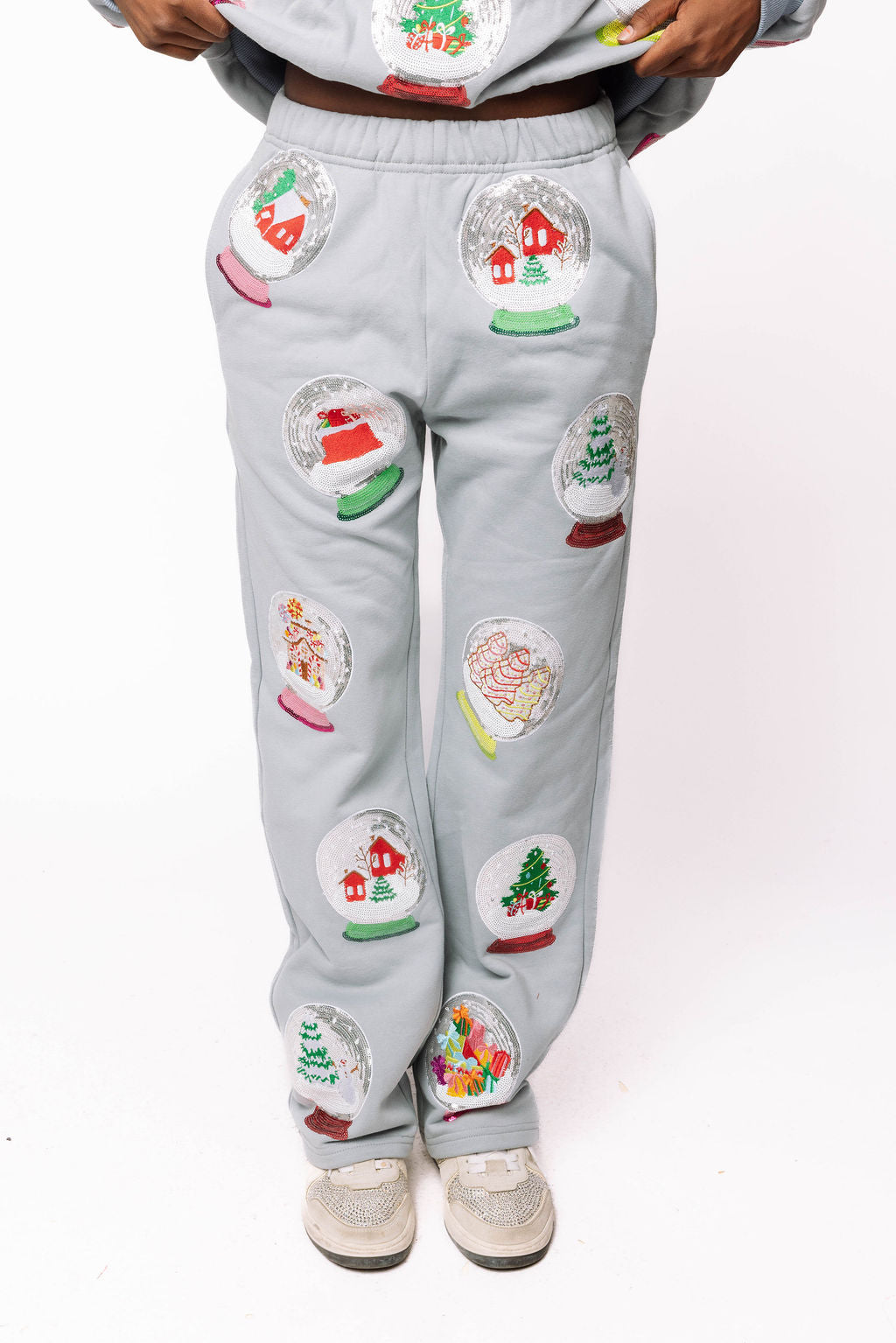 Grey Snowglobe Sweatpant