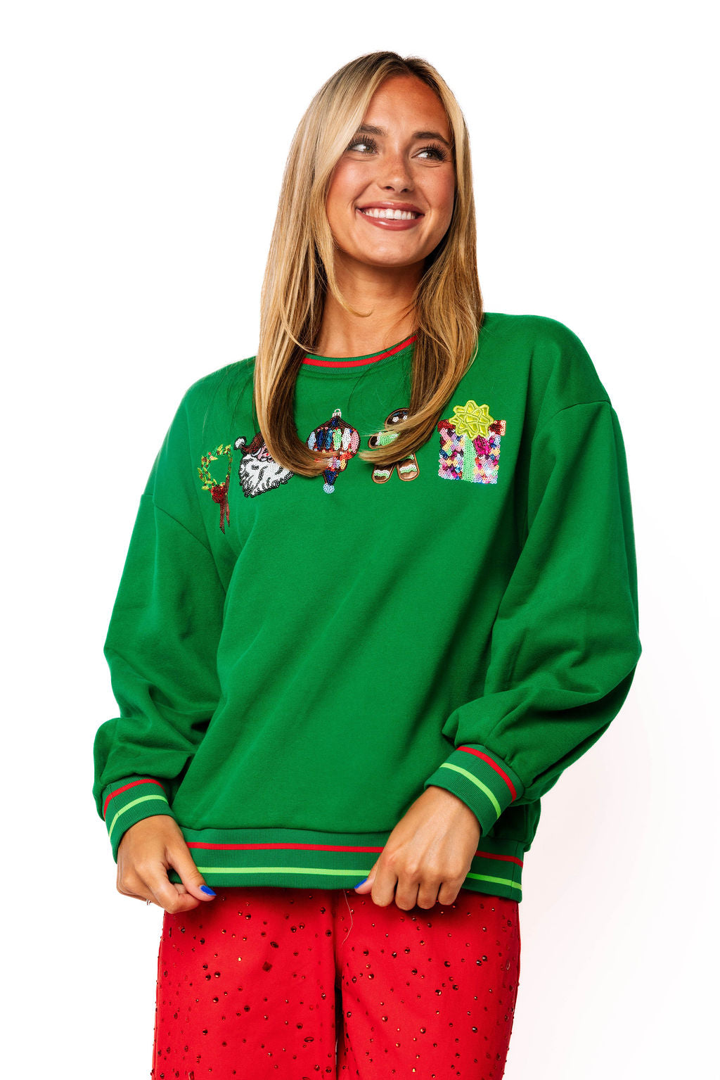 Sample Green Mini Christmas Icon Sweatshirt