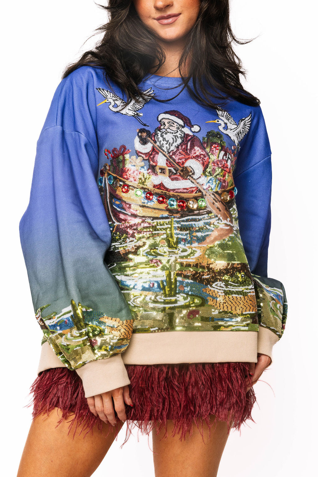 Multi Santa in the Swamp Sweatshirt