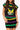 Black Striped Mardi Gras Mask Skirt