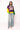 Colorblock Fuzzy 'Mardi Gras' Sweater
