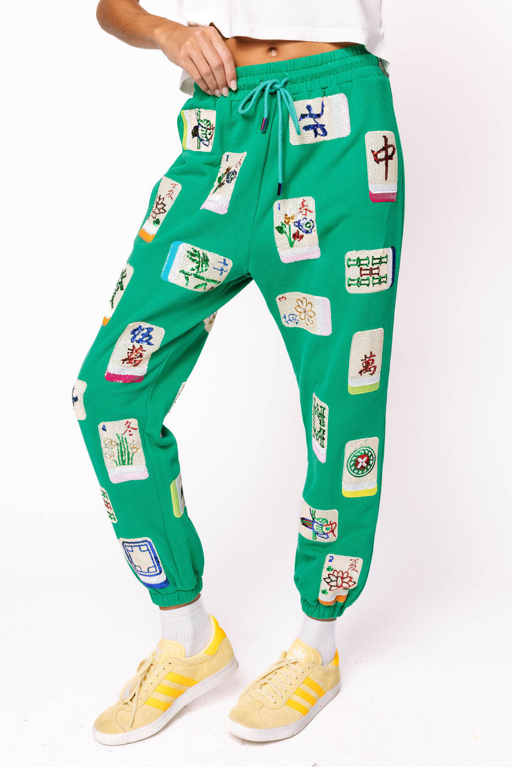 Sample Green Mahjong Jogger