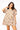Brown Plaid Butterfly Short Sleeve Dress
