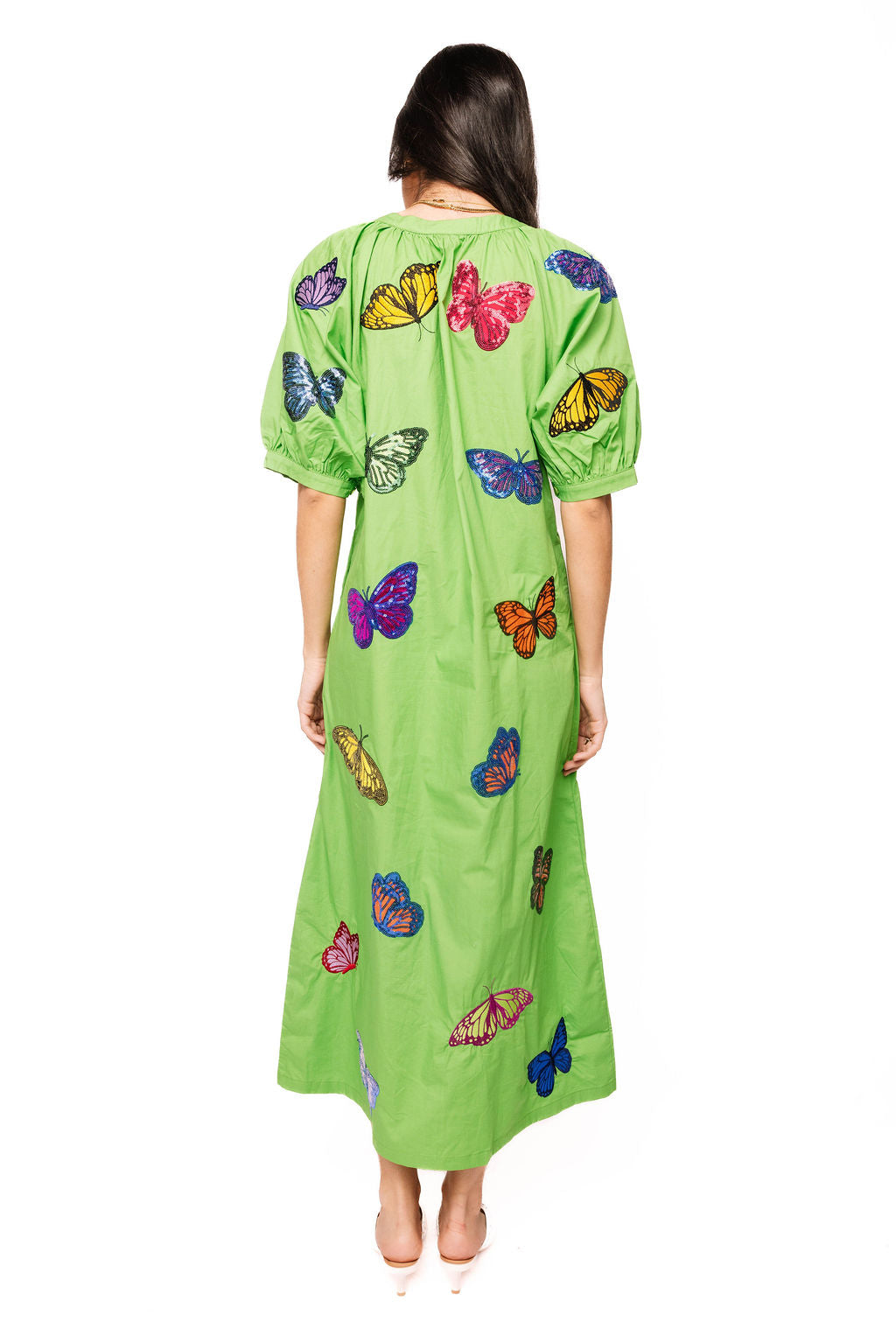 butterfly print midi dress Reiss Azalea Butterfly-print Midi Dress