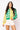 Green & Yellow Colorblock Football Sweatshirt