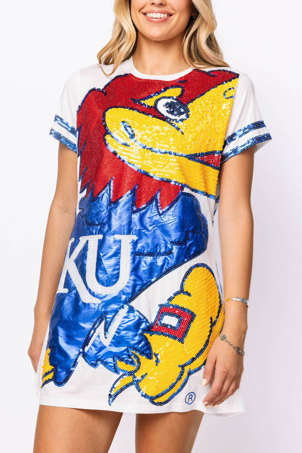 Licensed Kansas Oversized Mascot Tee Dress