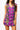 Bright Purple Plaid Crawling Tiger Button Tank Dress