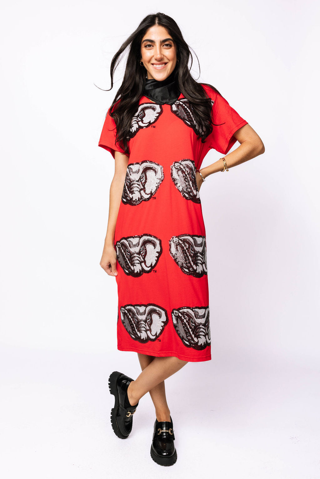 midi gameday dress Game Day Set 100% Cotton Two-Piece Outfit with Pockets