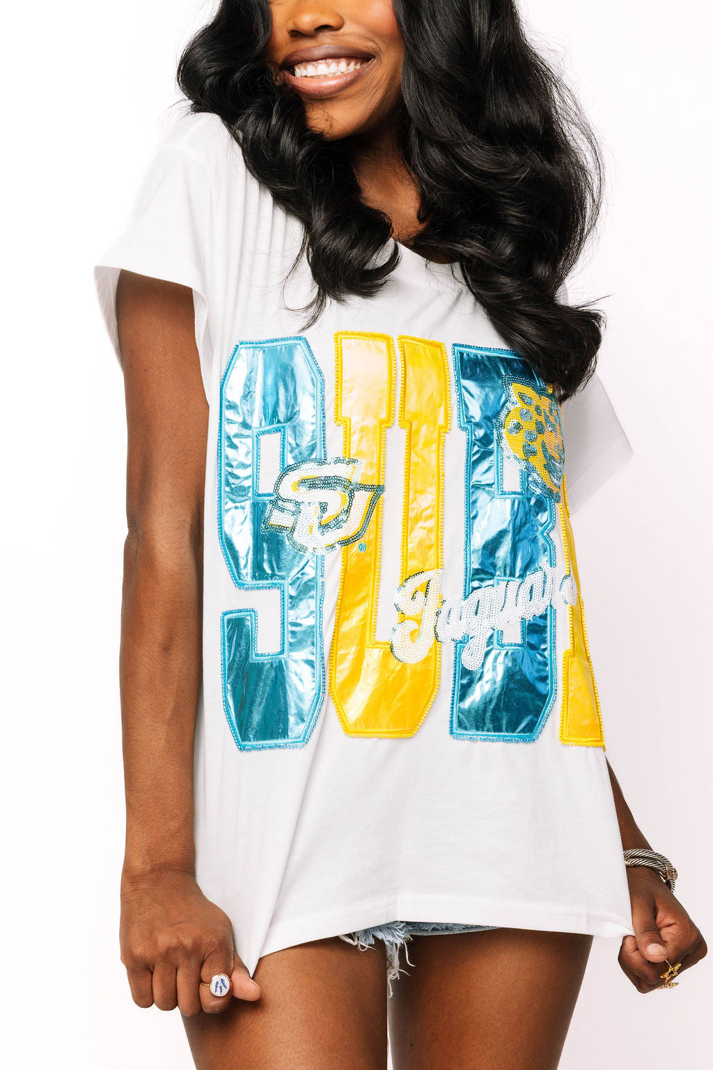 Licensed Southern Metallic Word with Icons Tee