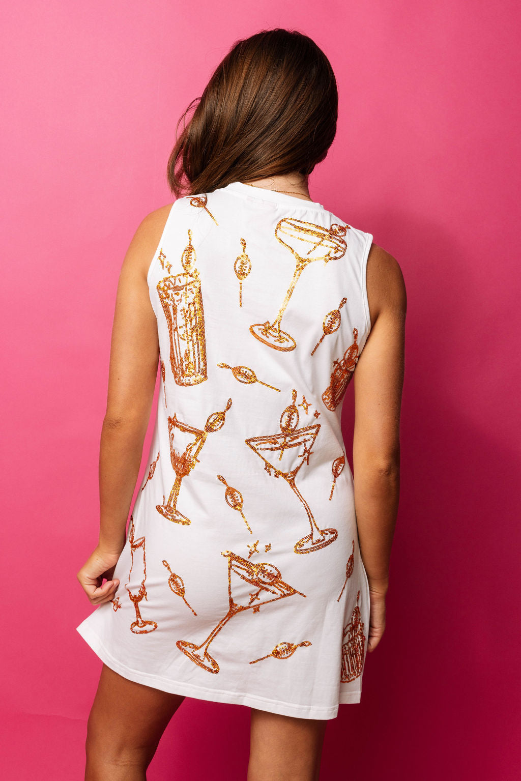 Drinks With Football Stirrer Tank Dress