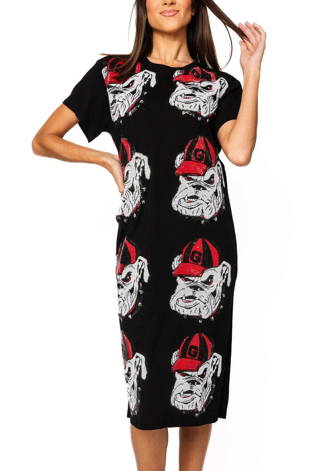 sequin bulldog dress Georgia Bulldog Sequin Dress