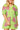 Green & White Polka Dot Watermelon Button Up Dress
