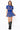SAMPLE -  Royal Footballs & Stars Poof Sleeve Knit Top and Skirt Set