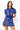 SAMPLE -  Royal Footballs & Stars Poof Sleeve Knit Top and Skirt Set