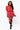 SAMPLE -  Red Footballs & Stars Poof Sleeve Knit Top and Skirt Set