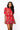 SAMPLE -  Red Footballs & Stars Poof Sleeve Knit Top and Skirt Set