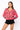 SAMPLE - Hot Pink Footballs & Stars Knit Cardigan
