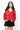 SAMPLE - Red Footballs & Stars Knit Cardigan