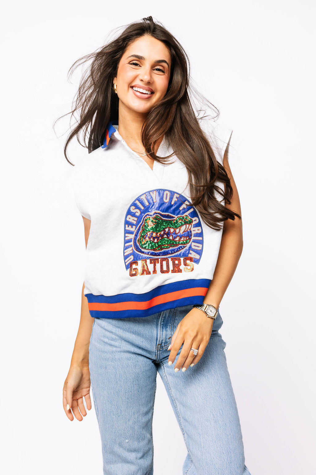 Licensed Sample - Florida Striped Collar Circular Mascot Tank