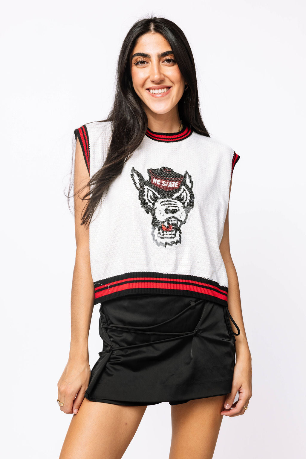 Licensed Sample - NC State Full Sequin Mascot Tank