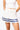 SAMPLE - White & Royal Pleated Cheerleader Skirt