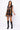 SAMPLE - Black Rainbow Trim Full Sequin Tiger Vest Dress