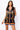 SAMPLE - Black Rainbow Trim Full Sequin Tiger Vest Dress