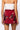 SAMPLE - Black & Garnet Scattered Chicken Skort