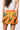 SAMPLE - Orange & Blue Scattered Alligator Skort