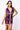 SAMPLE - Purple Rainbow Trim Full Sequin Tiger Vest Dress