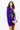 SAMPLE - Purple & White Long Sleeve Frog Cardigan Dress