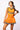 SAMPLE - Orange & Black Rhinestone Cheerleader Tank Dress
