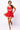 SAMPLE - Crimson & White Rhinestone Cheerleader Tank Dress