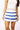 SAMPLE - Royal & White Striped Sweater Skirt