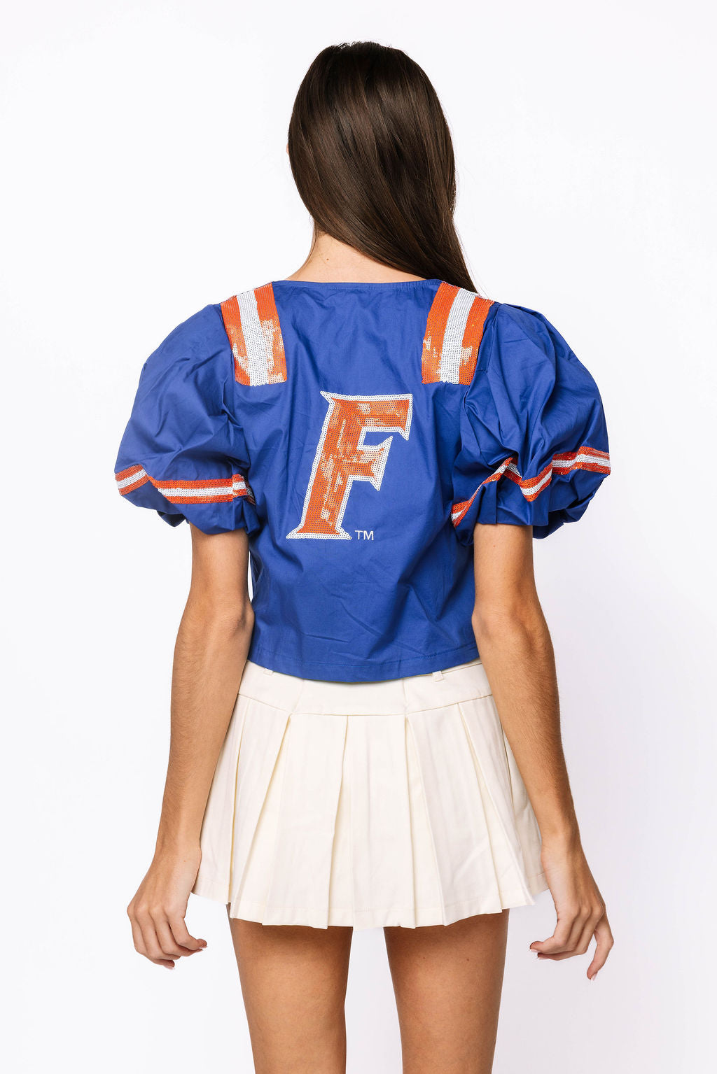 Licensed Sample - Florida Gators Cotton Tie Front Jersey Top