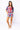 Licensed Sample - Ole Miss Plaid Tie Back Cotton Top and Shorts Set