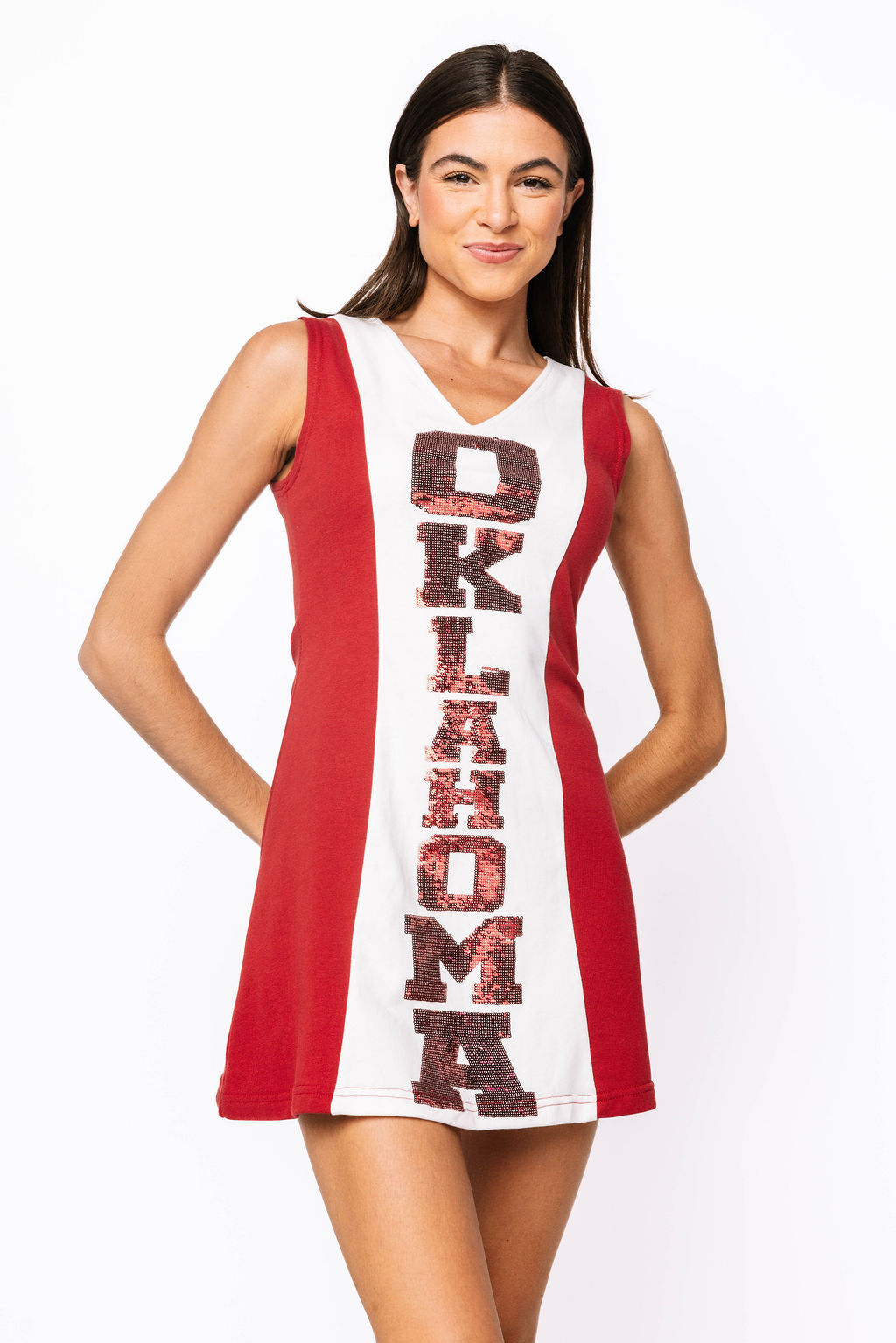 SAMPLE - Red & White 'Oklahoma' Tank Dress