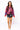SAMPLE - Navy & Red Sequin Striped LS Button Down