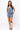 SAMPLE - Blue Plaid Rhinestone Football Tie Front Tank and Shorts Set