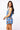 SAMPLE - Blue Plaid Rhinestone Football Tie Front Tank and Shorts Set
